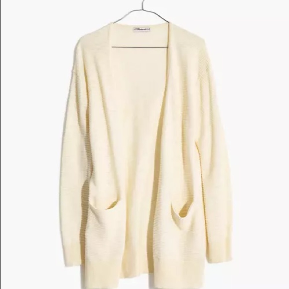Madewel summer ryder cardigan sweater in stripe